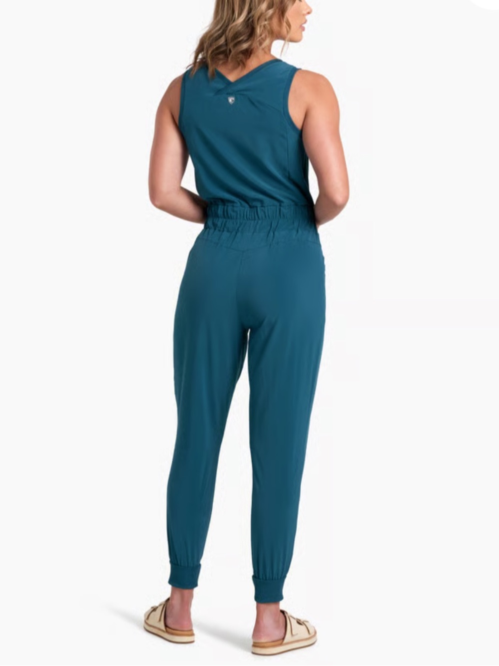 Kuhl Vantage Jumpsuit Jumper Lightweight Sleeveless Packable Jogger M Everglade